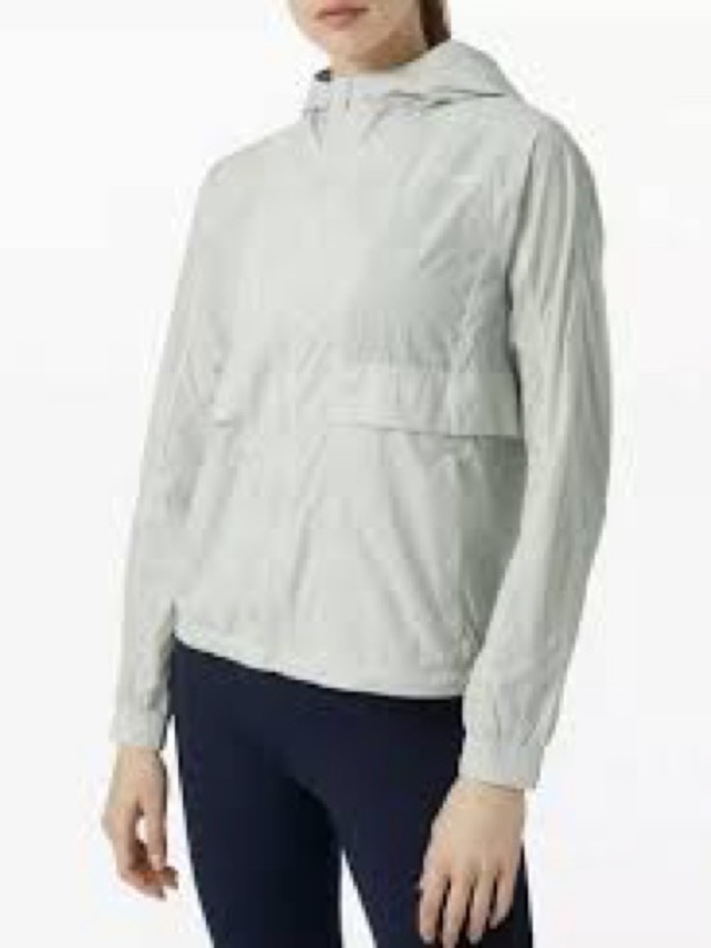 lululemon athletica Light Gray Hooded Utility Jacket 1088
